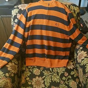 Orange and Navy sweater